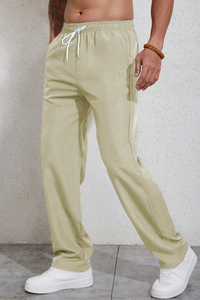 Men's Cotton Basic Pants - Beige