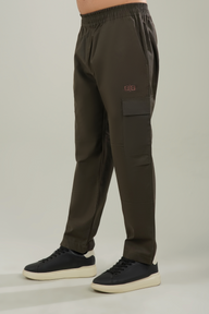 Men's Cotton Cargo Pants - Brown