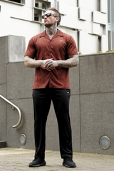 Broncoo Rust Button Up Set