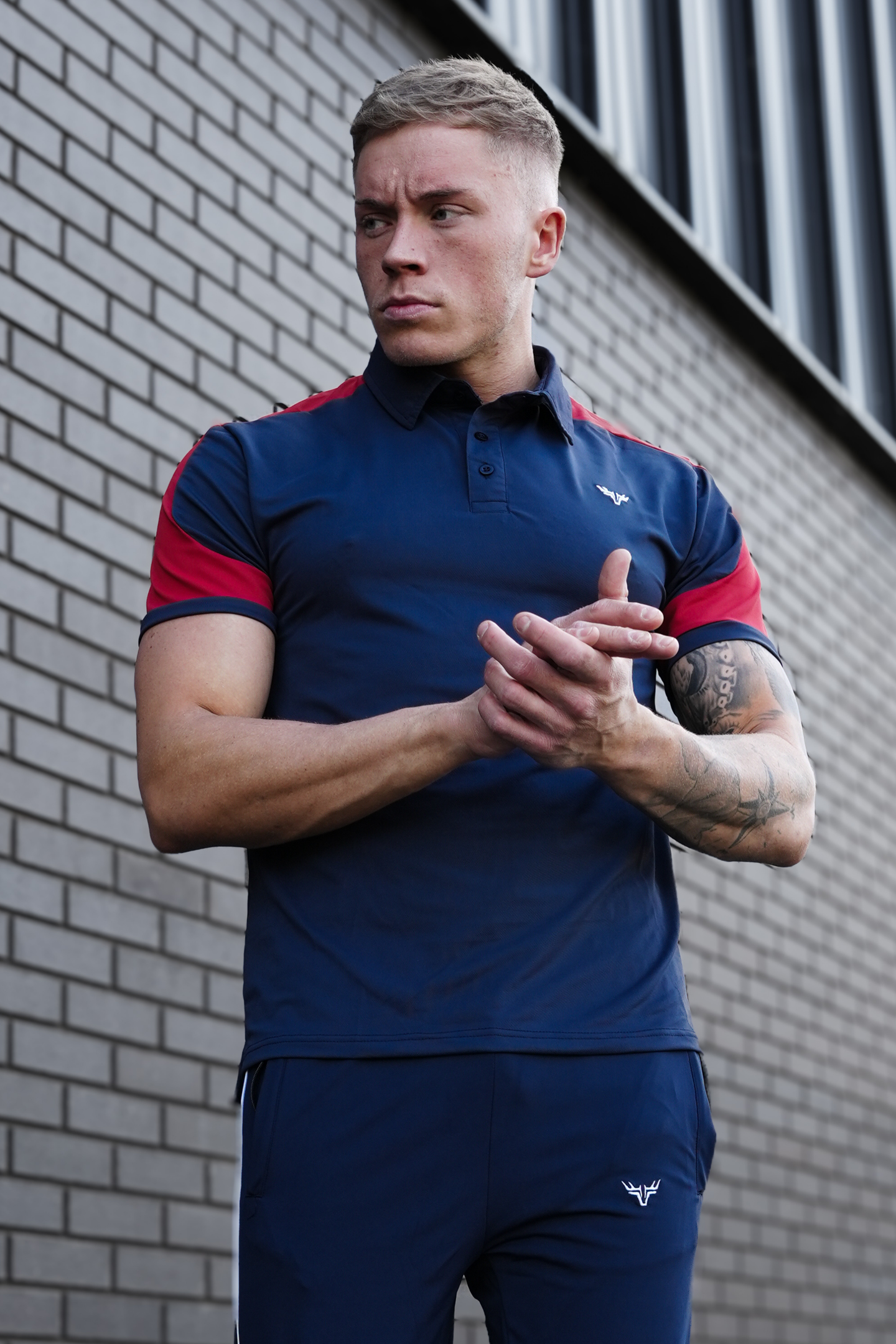 Broncoo Navy Static Polo