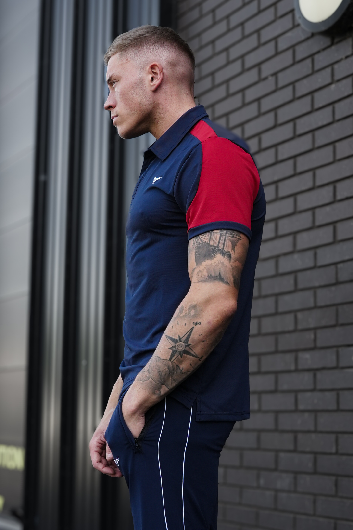 Broncoo Navy Static Polo