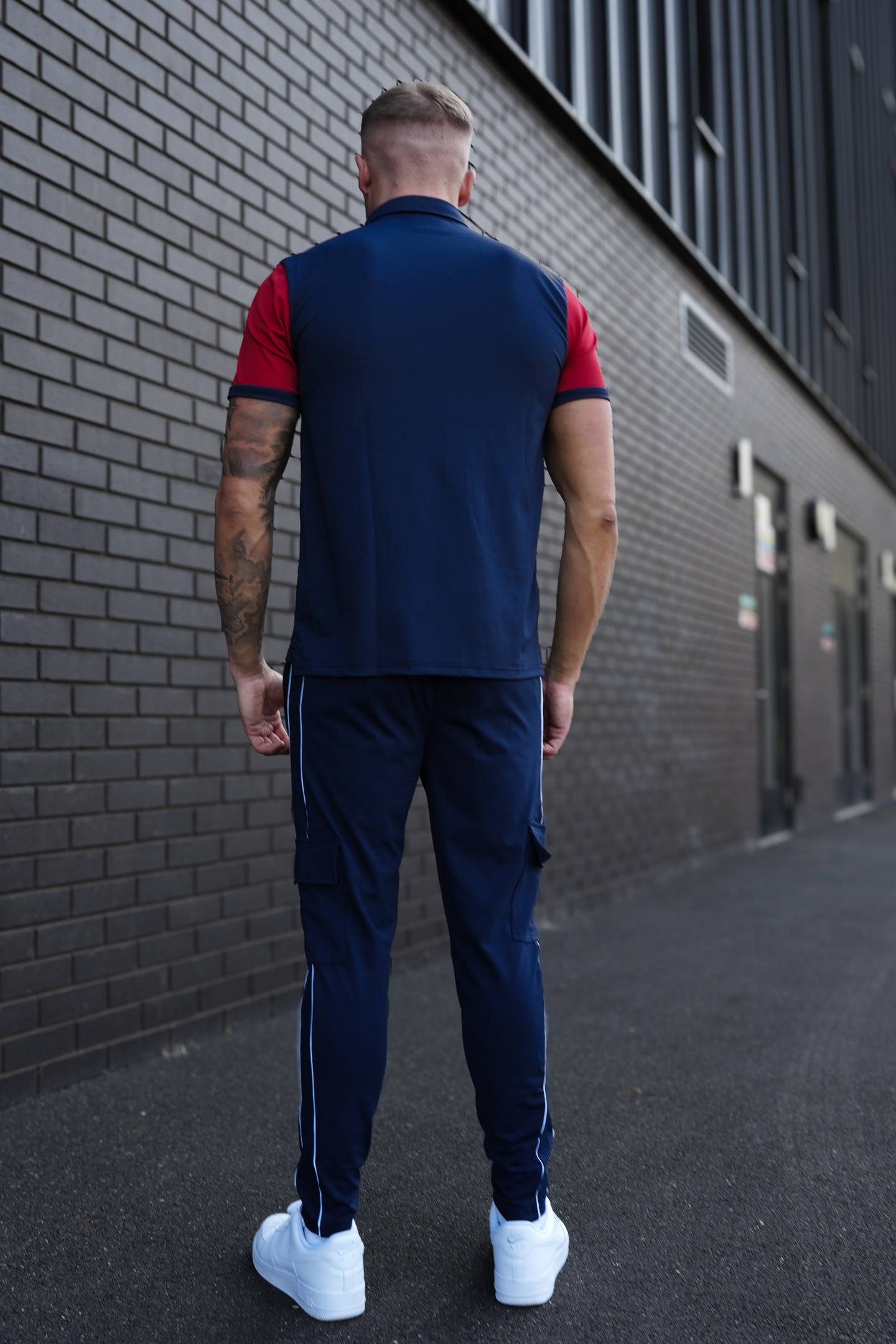 Broncoo Navy Static Polo Tracksuit