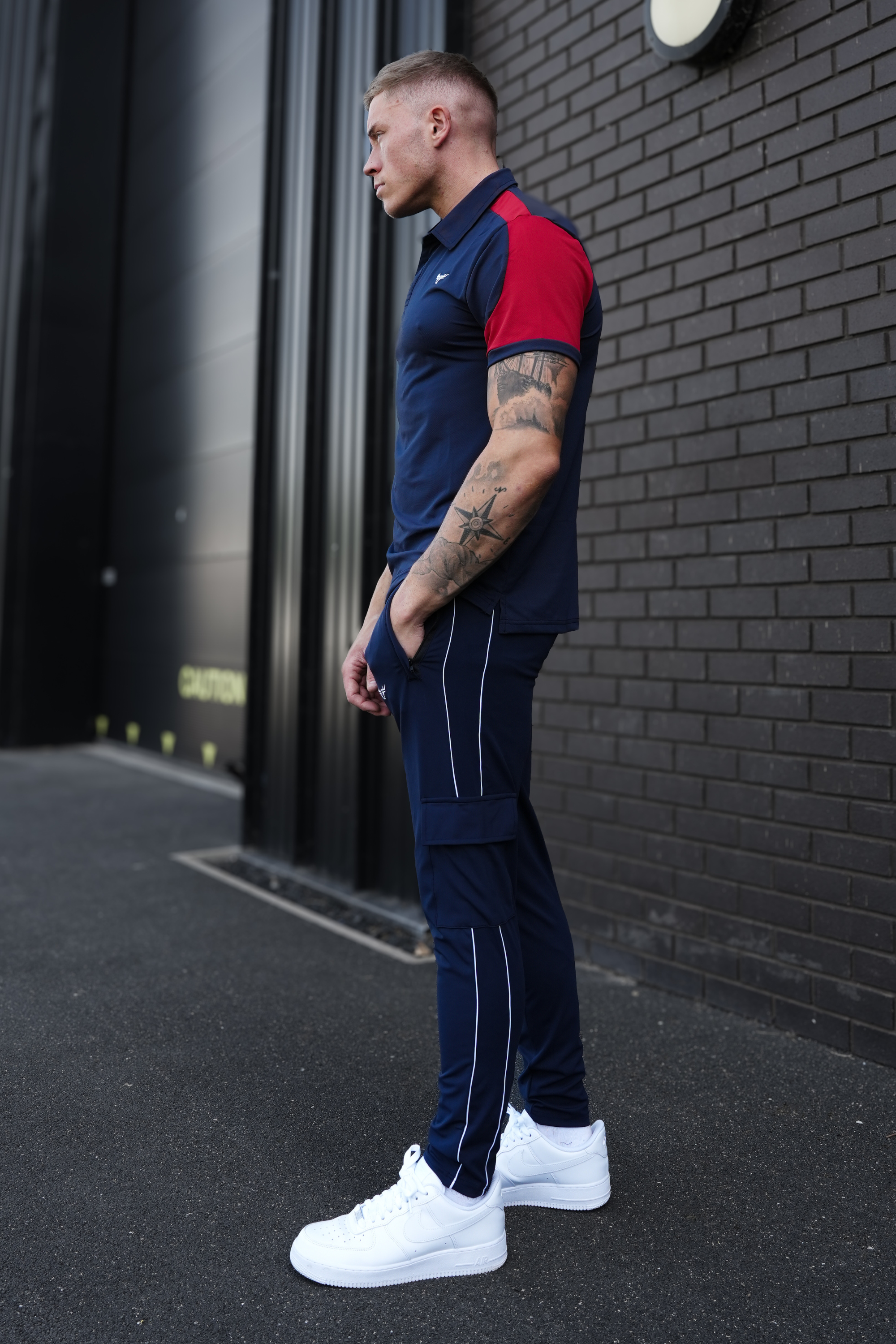 Broncoo Navy Static Polo Tracksuit