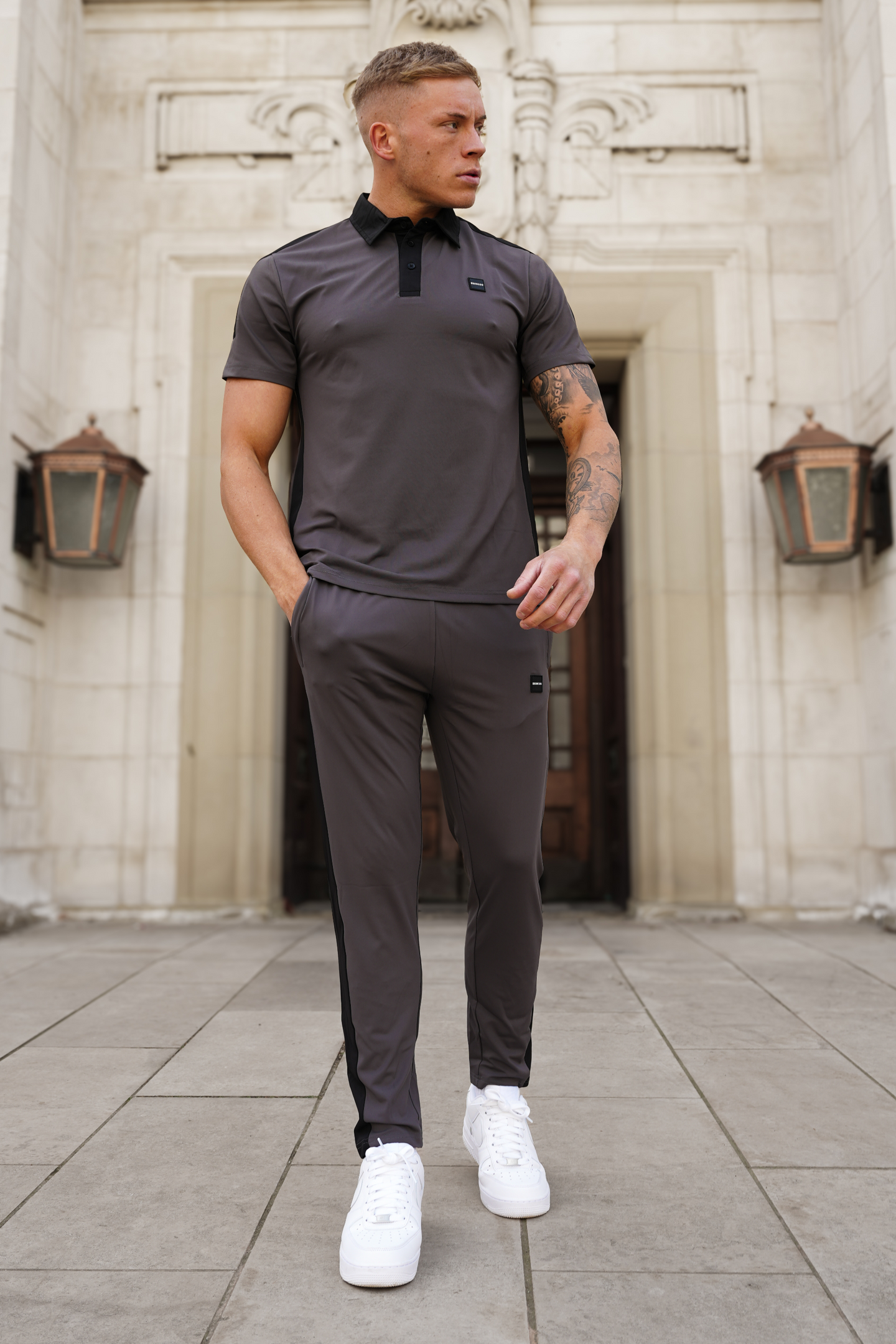 Broncoo Grey Aesthetic Tracksuit