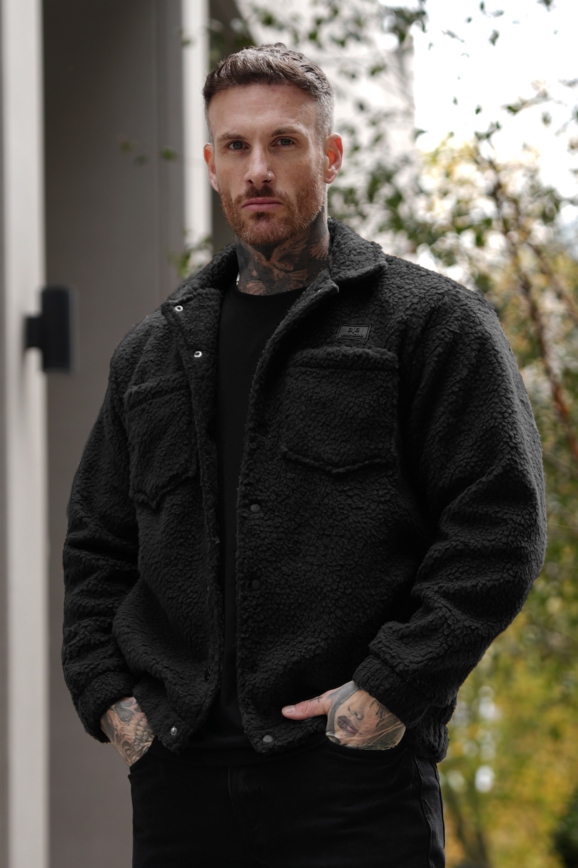 Broncoo Black Sherpa Jacket