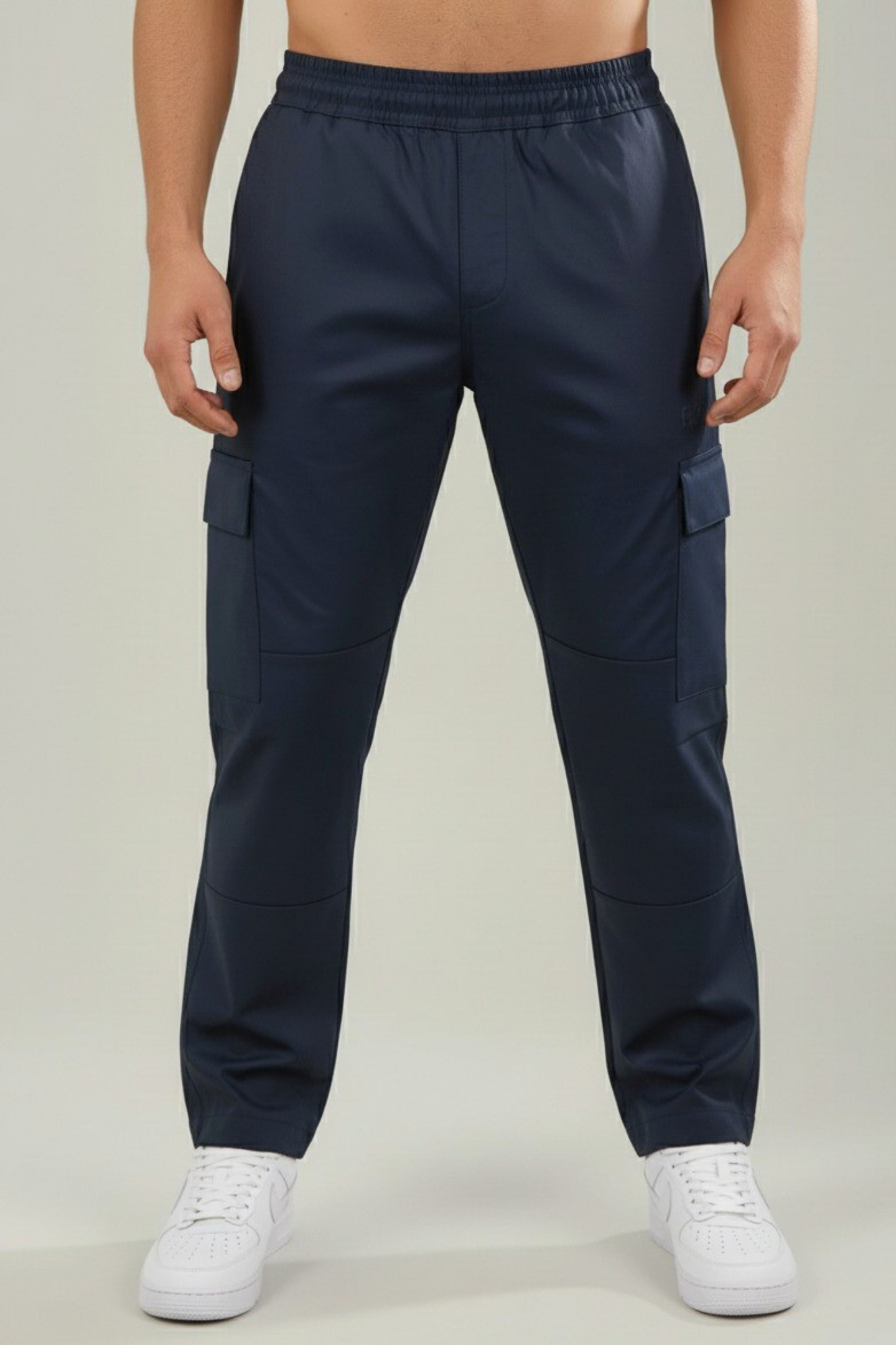 Men's Cotton Essential Cargo Pants - Navy