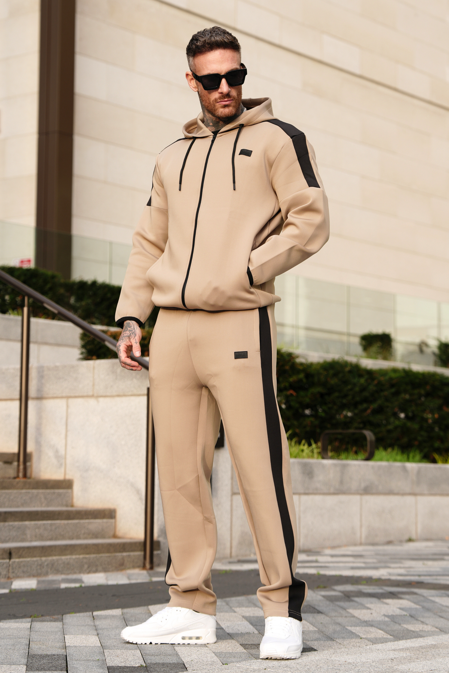 BB Beige Athletic Tracksuit