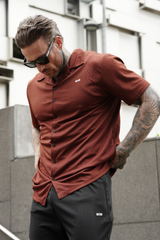 Broncoo Rust Button Up Set