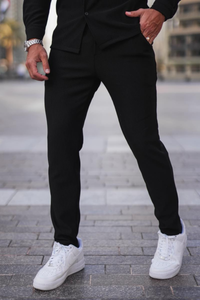 Broncoo Black Essential Button Up Set