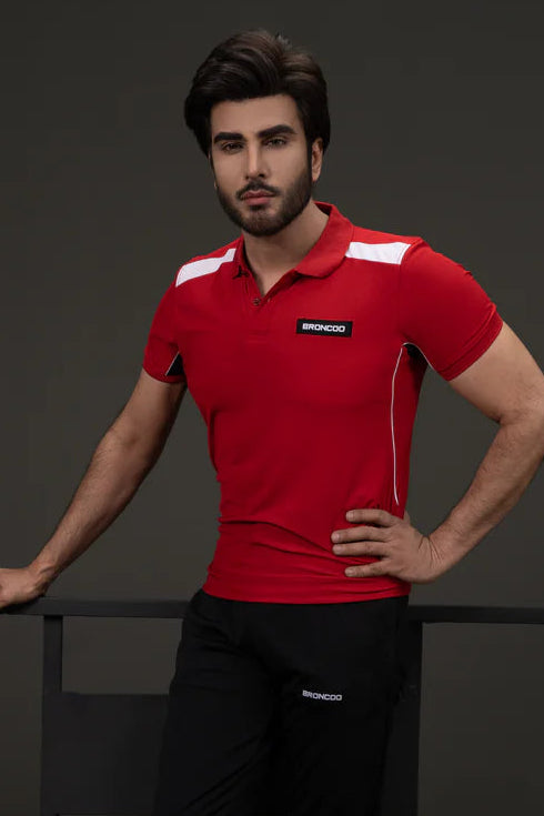 Broncoo Red Performance Polo