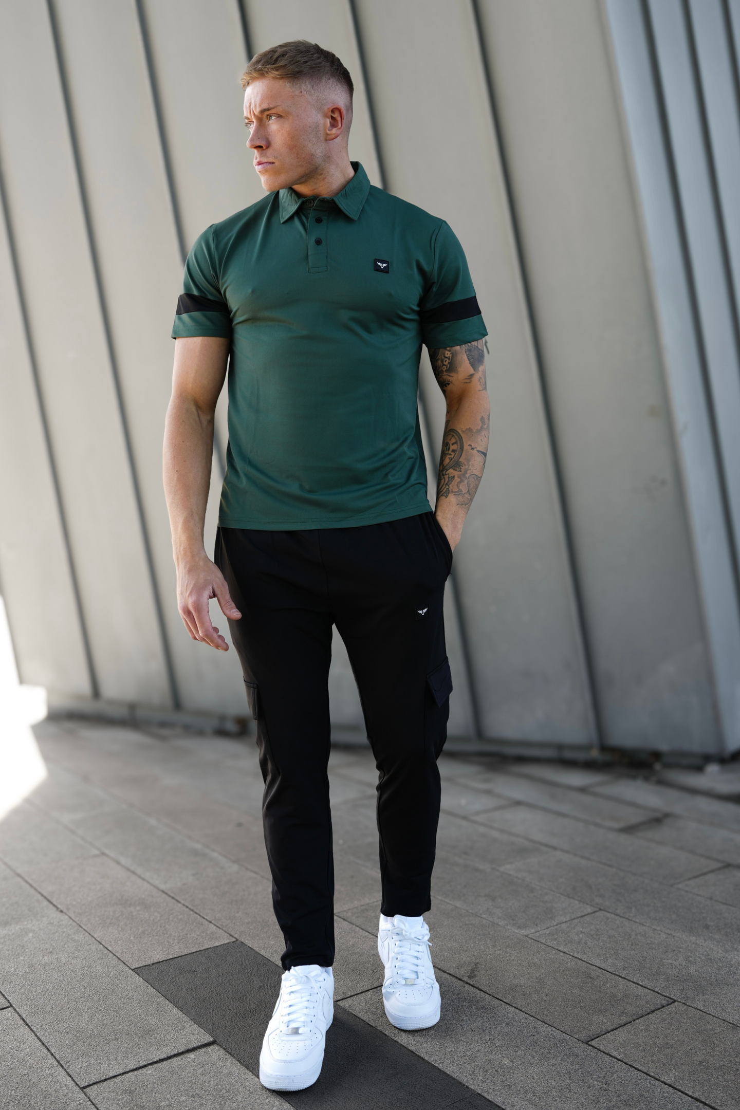 Green Essential Polo Tracksuit